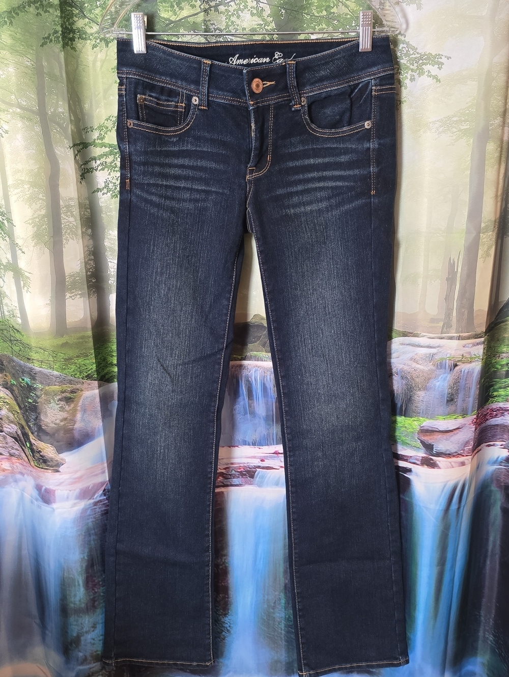 American Eagle Outfitters Dark Indigo Slim Bootcut Jeans
